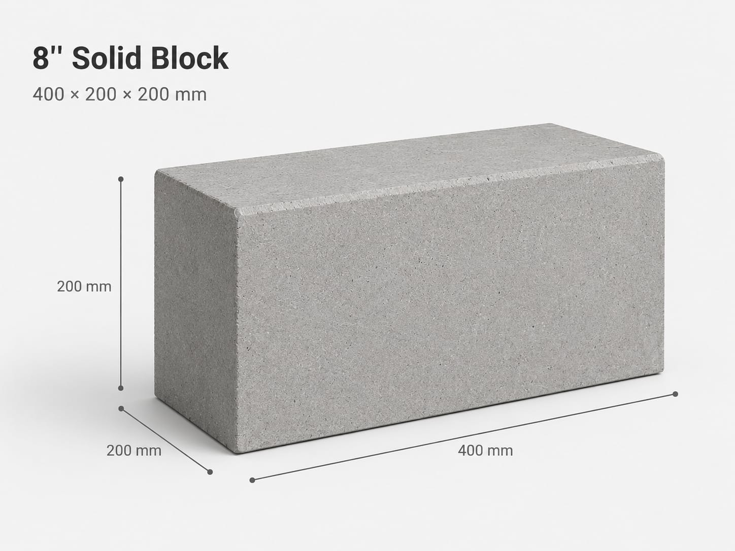 8 inch concrete solid blocks from SGD in Mysuru