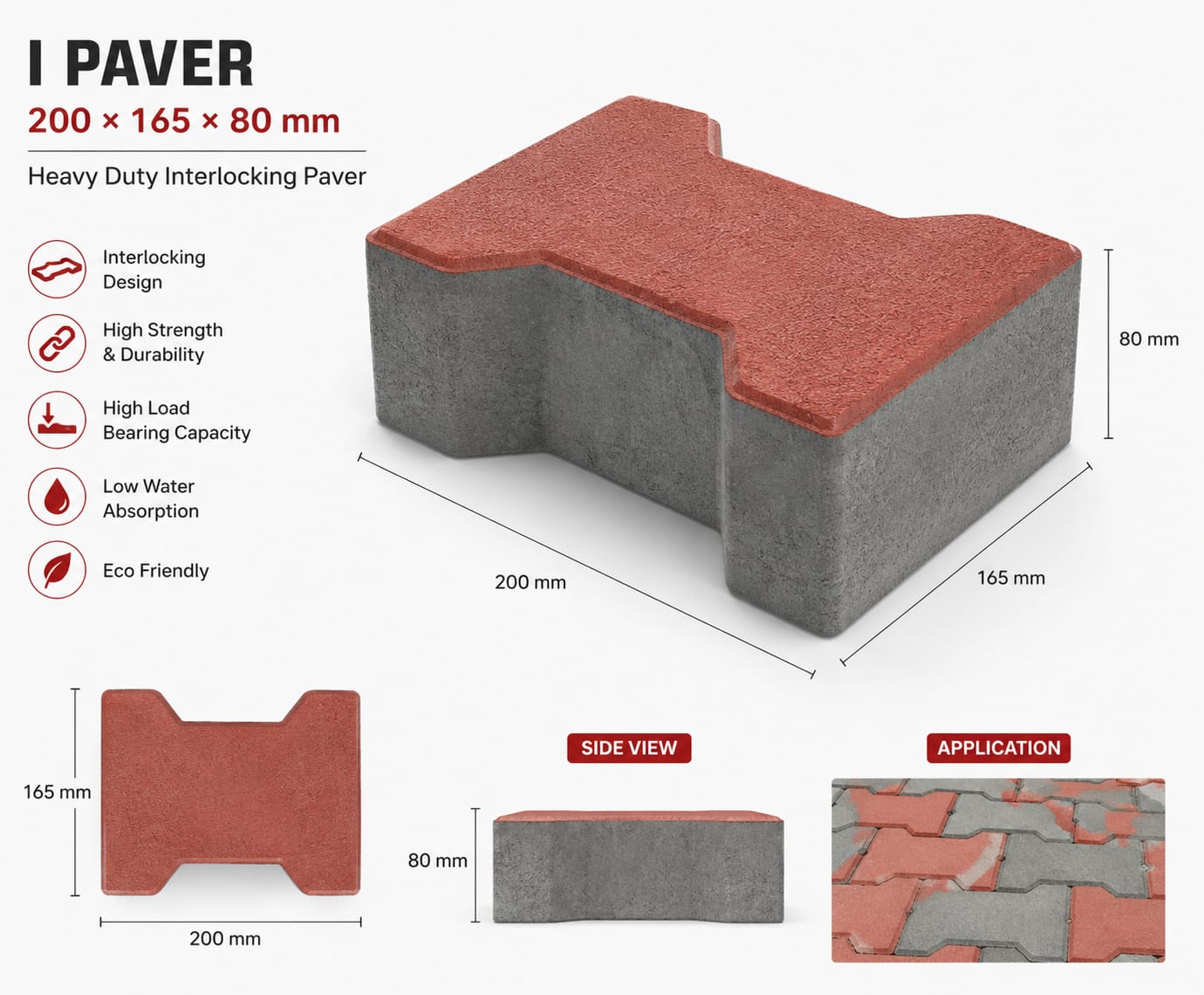 I-Paver interlocking paver blocks for walkways in Mysuru