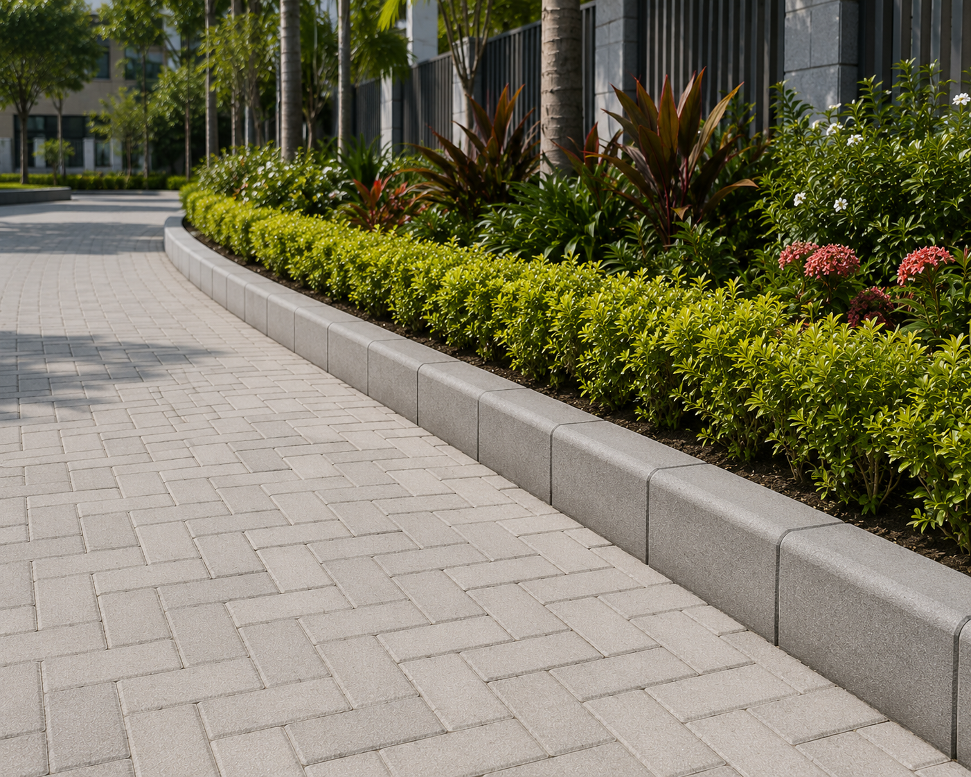 Kerb stones for road edges and landscaping from SGD Mysuru