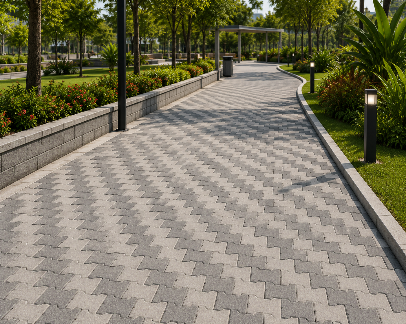 Paver blocks for garden pathways from SGD